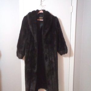 Women's Faux Full Length Fur Coat